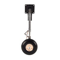 Par de trenes de aterrizaje principales eléctricos retráctiles extra altos para avión RC, rueda de 3 pulgadas, pata metálica ZY15091SM 13001