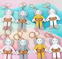 2026 New Cute Cartoon Character Leather Keychain Bag Pendant Bag <strong>Charm</strong> for Key Accessories