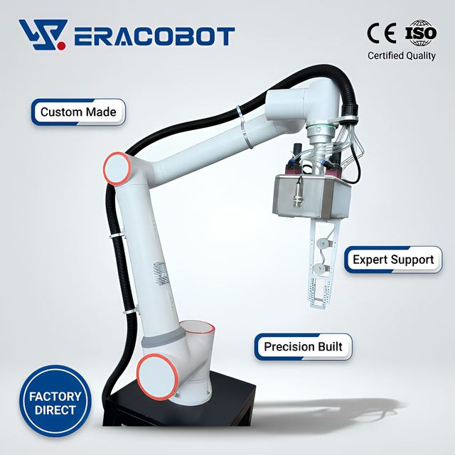 Flexible 6-Axis Cobot Folding Corrugated Cardboard Boxes Dual Arm Packaging Robot Arm Motor Gearbox 10KG Payload for Factory