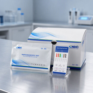 Tests de dépistage urinaire par bandelette (AMP/BZO/COC/MDMA/MOP/MET/KET/<span class=keywords><strong>THC</strong></span>/K2/PGB/KRA/BAR) par panneau avec approbation CE - Product Image 1