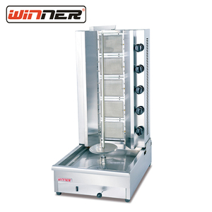 Grill à kebab vertical au gaz à 5 brûleurs, machine à kebab turque, rôtissoire pour restaurant, barbecue, restauration - Product Image 1