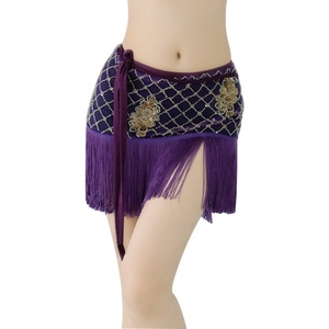 ชุดเต้นระบำหน้าท้องผ้าพันคอสะโพกพร้อมเส้นรูปทรงเพชร - Product Image 3