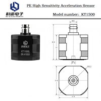 Capteur de vibration piézoélectrique, accéléromètre, sortie de charge PE, transducteur de vibration monoaxe, surveillance de pont, ±20g, 5000pC/g