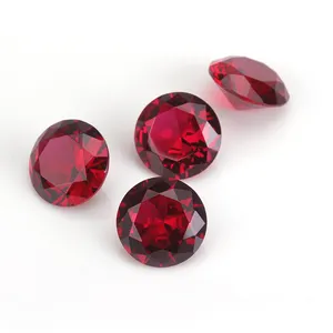 starsgem corundum gemstone 5# round shape ruby stone