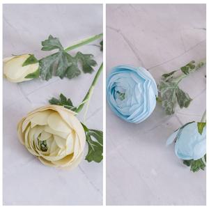 <span class=keywords><strong>Fleurs</strong></span> artificielles en soie Lu Lian à deux branches, <span class=keywords><strong>fleurs</strong></span> de renoncule artificielles pour la décoration de la maison et des mariages, vente en gros - Product Image 6