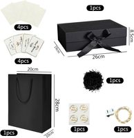 Boîte cadeau personnalisée de luxe créative réutilisable pour Noël, mariage, emballage, pliable, vide, magnétique, commandes personnalisées acceptées