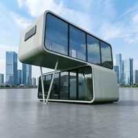 Module de bureau préfabriqué Apple Cabin, capsule modulaire certifiée CE, espace de travail extérieur, bureau conteneur