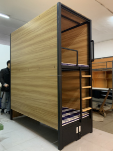 2025 JZD Usine <span class=keywords><strong>Japon</strong></span> <span class=keywords><strong>Capsule</strong></span> Hôtel Lits Modulaire Double Decker Lit Superposé Couchage Pod Lit <span class=keywords><strong>Capsule</strong></span> Boîte Hôtel Fabricant - Product Image 6