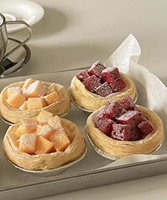 Tarte aux oeufs jetable moule portugais tarte aux oeufs étain porte-papier feuille d'aluminium chrysanthème tasse soupe sac de remplissage universel