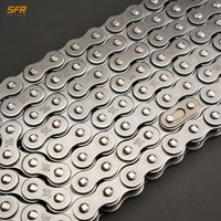 Chaîne de moto SFR Factory Direct 420PRO/420SO/420H avec joint torique pour Honda CRF125F Yamaha TT-R125 Kawasaki KLX110