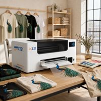 Machine de transfert direct sur film de bureau 33 cm, imprimante DTF I3200 avec alarme de niveau d'encre pour l'impression de vêtements personnalisés en demande pour les entreprises