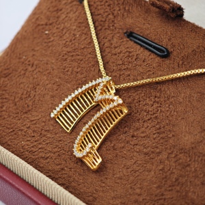 UMJewelry <b>Silver</b> Necklace Wholesale gold-plated suitable <b>for</b> both <b>men</b> and women Engagement gift anniversary daily wear party - Product Image 3