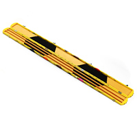 Étui de queue de billard/snooker en cuir, modèle unique, design diamant droit, 3 fentes, vente chaude