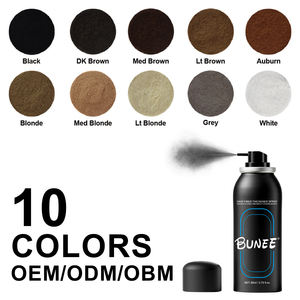 Spray de fibres de construction de cheveux de kératine naturelle de haute qualité épaississant la <span class=keywords><strong>craie</strong></span> de cheveux Fibres noires Spray aérosol Cabelo Fibra Premium - Product Image 6