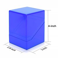 Étui de rangement pour cartes à collectionner et cartes sportives, en plastique transparent, avec fermeture à bouton, taille standard personnalisée