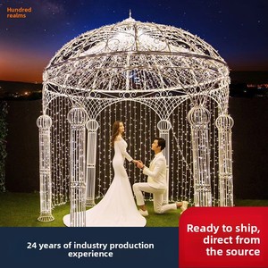 Hall de fleurs <span class=keywords><strong>moderne</strong></span> pour la mise en page du site de mariage avec des pièces métalliques faciles à installer de haute qualité à bas <span class=keywords><strong>prix</strong></span> - Product Image 4