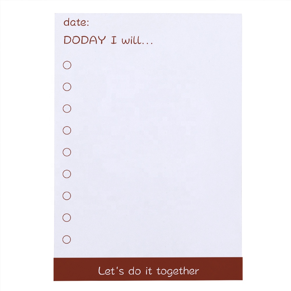 High Quality Custom logo Notepads A5 Stationary Notepad Personalized Notepads Printing Loose Leaf Memo Pad