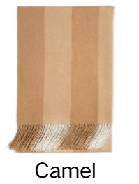 Écharpe de luxe 100 % laine à rayures dégradées printemps-automne, noir, gris et camel, respirante, longue, OEM, vente en gros - Product Image 3