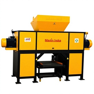 Robust Double Shaft Mixed Waste Shredding <b>Machine</b> Semi Automatic Electric Plastic Crushing System 500 Kg/Hr for Industrial - Product Image 1