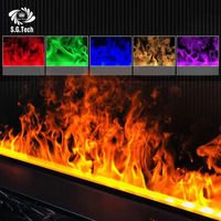 Cheminée électrique à vapeur d'eau 3D 2026 de 800-2000 mm avec changement de couleur de la flamme pour la décoration intérieure WATER CROWN