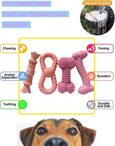 Custom Design <b>Natural</b> Rubber Indestructible Tough Durable Clean Teeth Pet Chew Toy Dog Toy for Aggressive Chewers - Product Image 5