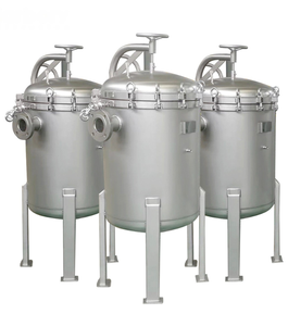 Güvenilir SS304/316L karbon çelik endüstriyel hassas filtrasyon 1-37 torba tek çok çanta üst açık yüksek verimli su filtresi - Product Image 6