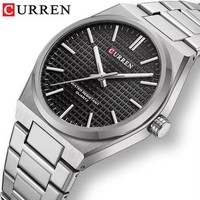 Мужские наручные часы Curren 8439, оригинальные, модные, повседневные, роскошные, деловые, с браслетом из нержавеющей стали, женские кварцевые часы.