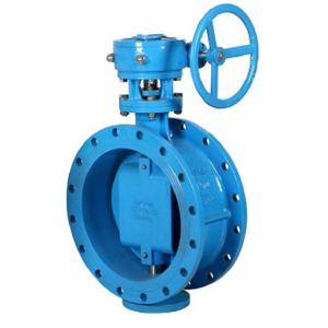 Yangmiao chất lượng tốt kích thước lớn con dấu mềm mặt bích Đôi Lập Dị Worm Gear bướm van Dn50-2000 nước Thượng Hải Trung Quốc - Product Image 3