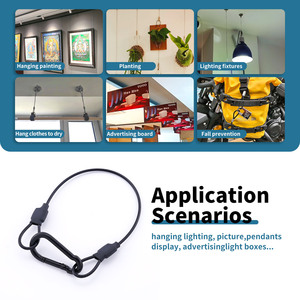<span class=keywords><strong>Kit</strong></span> de suspension réglable en acier inoxydable pour avions avec clips pour câbles métalliques pour système de suspension d'images - Product Image 5