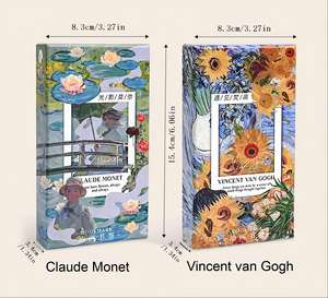 Marque-page en métal à motif de peinture à l'huile célèbre avec pompon, cadeau artistique pour les amateurs de livres, lecteurs et passionnés de littérature, logo personnalisé, impression UV, style antique - Product Image 6