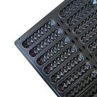 Moule à gaufres commerciales 24 cavités en acier aluminisé antiadhésif, lot de 2 plateaux de cuisson pour gâteaux roulés, plaque de cuisson premium pour four à pain