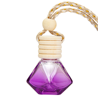 Bouteille en verre de 8 ml, diffuseur d'huiles essentielles pour voiture, parfum pour voiture, bouteille suspendue
