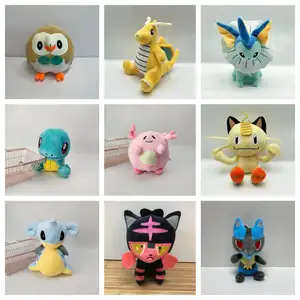 A buon mercato all'ingrosso 8 pollici più popolare Anime cartone animato Pokemoned personaggi di peluche giocattoli