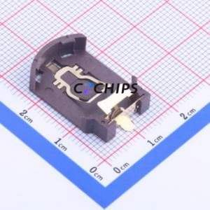 BS-08-B2AA010 Button & Strip Battery Connector SMD Connector Battery Holder CR2032 Phosphor Bronze - Product Image 1