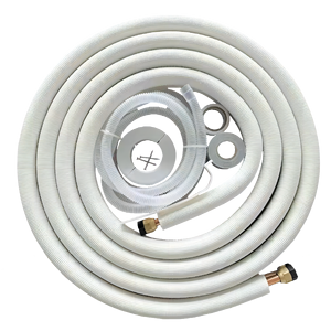 Kit d'installation de climatiseur de climatisation mini split 25 pieds ensemble de ligne en <span class=keywords><strong>cuivre</strong></span> isolé 1/4 "X 3/8" - Product Image 1