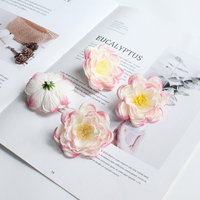 Bunga Sutra Berkualitas Tinggi 6cm, Kepala Bunga Kecil Buatan Tangan, Simulasi Tinggi, DIY Buket Pernikahan Corsage