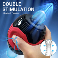 TMM IPX7 Étanche 2*10 Modes de Vibration Rechargeable Réaliste Masturbateur de Poche pour Hommes