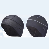 Gorro de Invierno para Ciclismo, Impermeable, de Forro Polar, con Gorro Interior Cálido, Impresión Digital