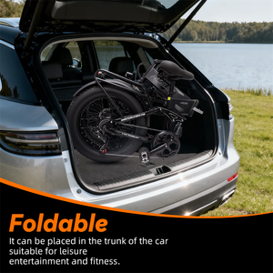 จักรยานไฟฟ้าพับได้ขนาด 20 นิ้ว ยางอ้วน 4.0 นิ้ว จักรยานไฟฟ้าพร้อมส่งใน EU จักรยานสำหรับขี่บนหิมะ - Product Image 6