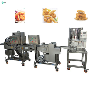 Ligne de transformation automatique de galettes |   Ensemble de machines 3 en 1 pour la formation, l'enrobage et la panure - Product Image 3