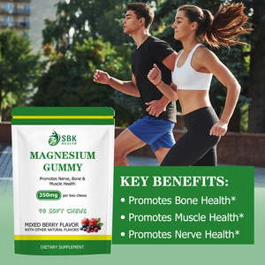 Gummies de magnésium en gros pour usines : le magnésium favorise la santé des nerfs, des os et des muscles, soutient une fonction nerveuse saine - Product Image 6