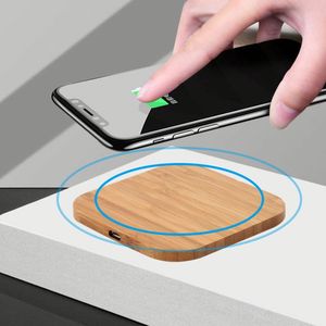 2026 New Trending Bamboo <b>Wireless</b> Charger 15W Fast Charging Universal Charger Universal for Iphone/For Samsung/huawei/xiaomi - Product Image 1