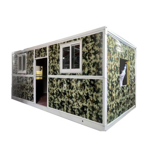 Casa contenedor <span class=keywords><strong>plegable</strong></span> prefabricada, estructura de acero de fácil montaje, 20 pies - Product Image 1