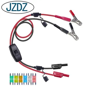 Jzdz j80003 guarda-sol, testador de drenagem com lâmina de carro, fusível, kit de sortimento, 6 cores para teste de bateria automotiva