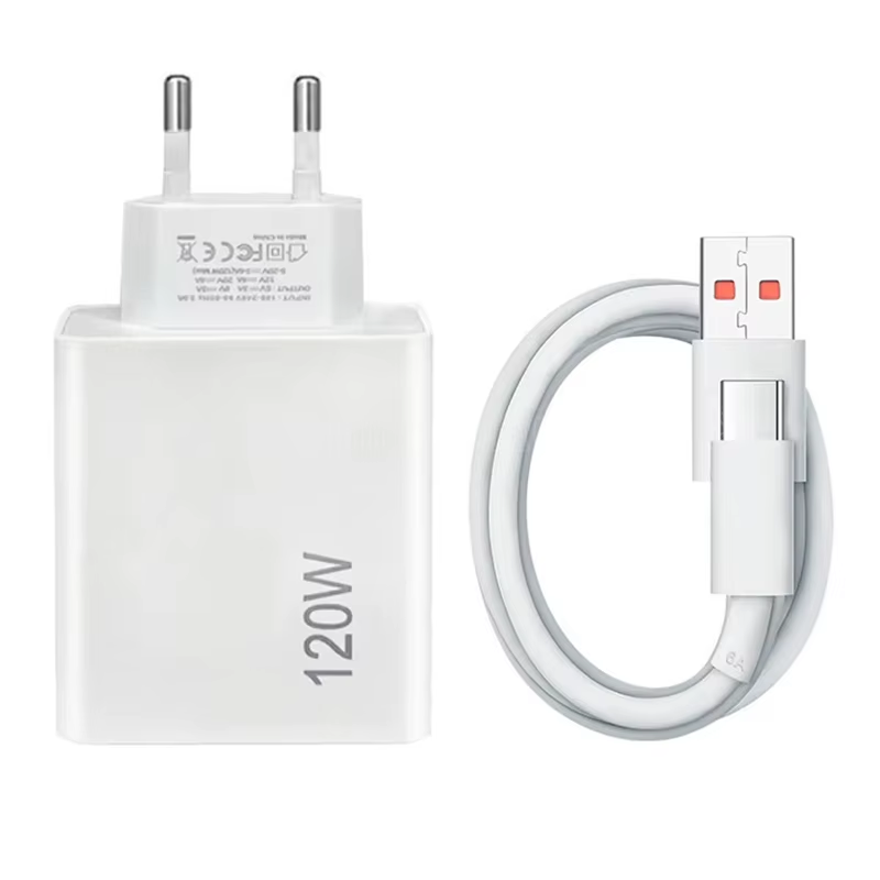 white eu plug with cable