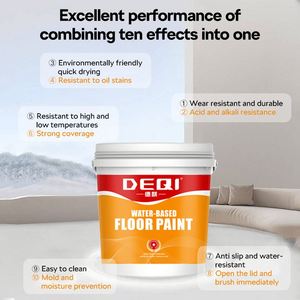 Recubrimiento de Alta Resistencia DEQI, Pintura Epóxica para Pisos a Base de Agua, Recubrimiento Impermeable para Diversos Tipos de Pisos, Recubrimiento Epóxico para Pisos de Sótanos - Product Image 3