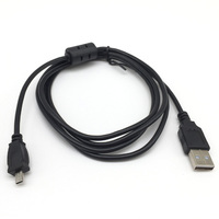 Câble USB 2.0 Mini vers A haute vitesse avec anneau magnétique anti-interférence pour transfert et charge des appareils anciens