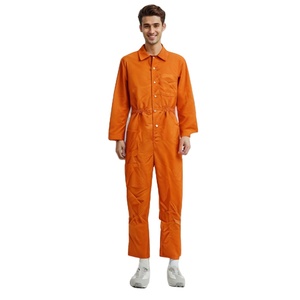 PAFU-Traje <span class=keywords><strong>de</strong></span> Prisionero <span class=keywords><strong>DE</strong></span> LA Cárcel para Hombre, Traje <span class=keywords><strong>de</strong></span> Prisionero <span class=keywords><strong>de</strong></span> Halloween, Uniforme <span class=keywords><strong>Naranja</strong></span> <span class=keywords><strong>de</strong></span> Manga Larga - Product Image 1