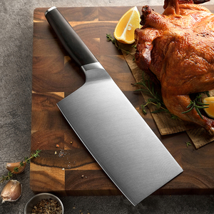 Cuchillo para cortar huesos de 7 pulgadas, soldadura de alta calidad, 440C, acero inoxidable compuesto, cuchillos afilados para cocina, mango de madera de ébano - Product Image 3