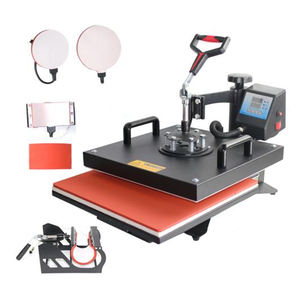 EF-HP1(5) Multi Purpose 5 in 1 38*38cm Swing Away Heat Press Machine for T Shirts Caps Mugs with Precise Temperature Control - Product Image 1